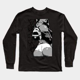 girl on the way (B&W) Long Sleeve T-Shirt